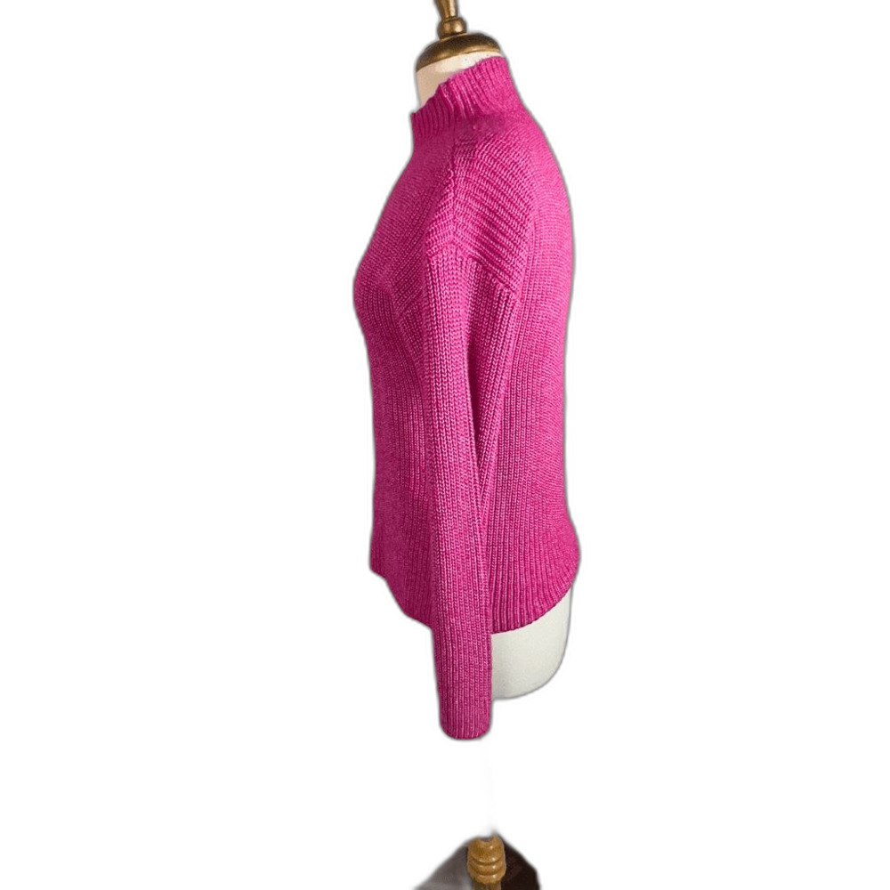 St. Johns Bay Sweaters Petite S Raspberry Cottagecore Coquette Sweater - Picture 3 of 5